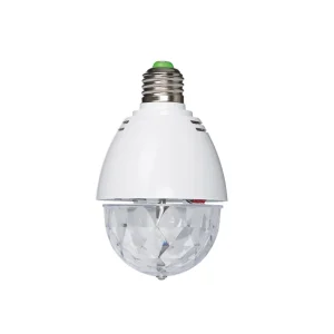 Mini Semi-Esfera LED com 3 LED RGB 1w