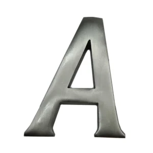 Letra a Niquel Mate 10cm Fixação Invisível Edm