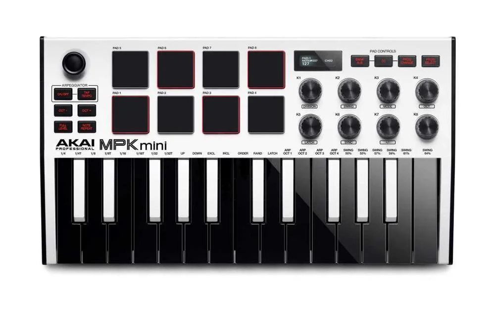 Akai Mpk Mini Mk3 Teclado Midi 25 Teclas Usb Pret.