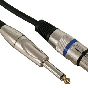 PAC112 Cabo Jack 6.35mm Macho Mono / Xlr Fêmea 10 Mts. HQ POWER