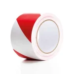 Fita de Marcação em Pvc 5cm X 33m - Vermelho/Bran.