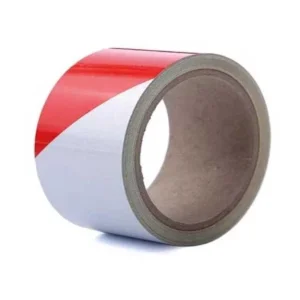 Fita Reflectora 5cm X 10m - Vermelho/Branco