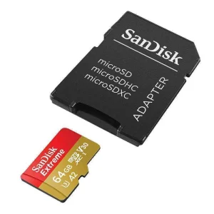 Cartão de Memória Extreme Microsdxc 64gb + Adapta.