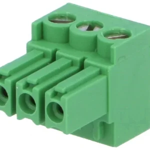 Conector Socket Femea 3 Polos Verde