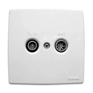 Espelho de Tomada Tv/R-Sat Televes