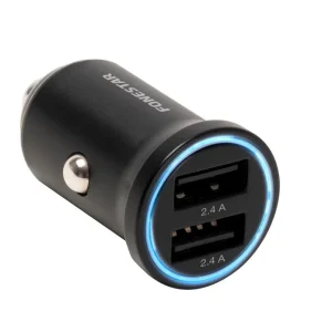 Carregador de Isqueiro 2x Usb 5v / 2,4a C/ Led
