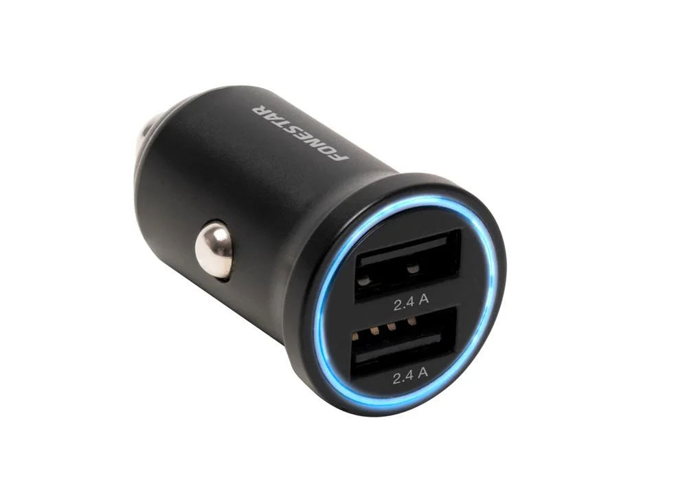 Carregador de Isqueiro 2x Usb 5v / 2,4a C/ Led