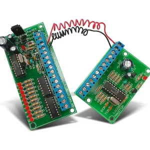 WSRC8023 Kit de solda, DIY, 2 fios, controle remoto de 10 canais, controlado por microprocessador