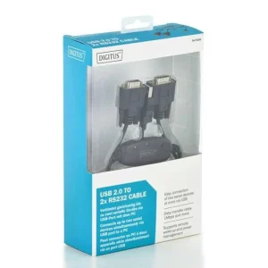Digitus Usb 2.0 - 2x Rs-232 Cabo de Série Preto 1.