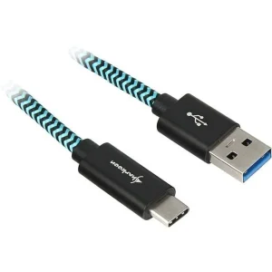 Cabo Usb 3.2 A-C Preto/Azul 1m 4044951027125
