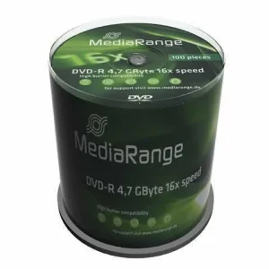 Mediarange Mr442 Dvds Virgem 4,7 Gb Dvd-R 100 Uni.
