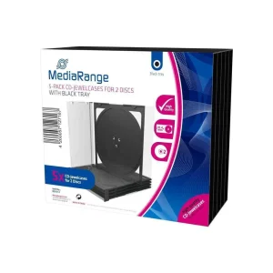 Mediarange Box31-2 Caixa para Discos Óticos Porta.