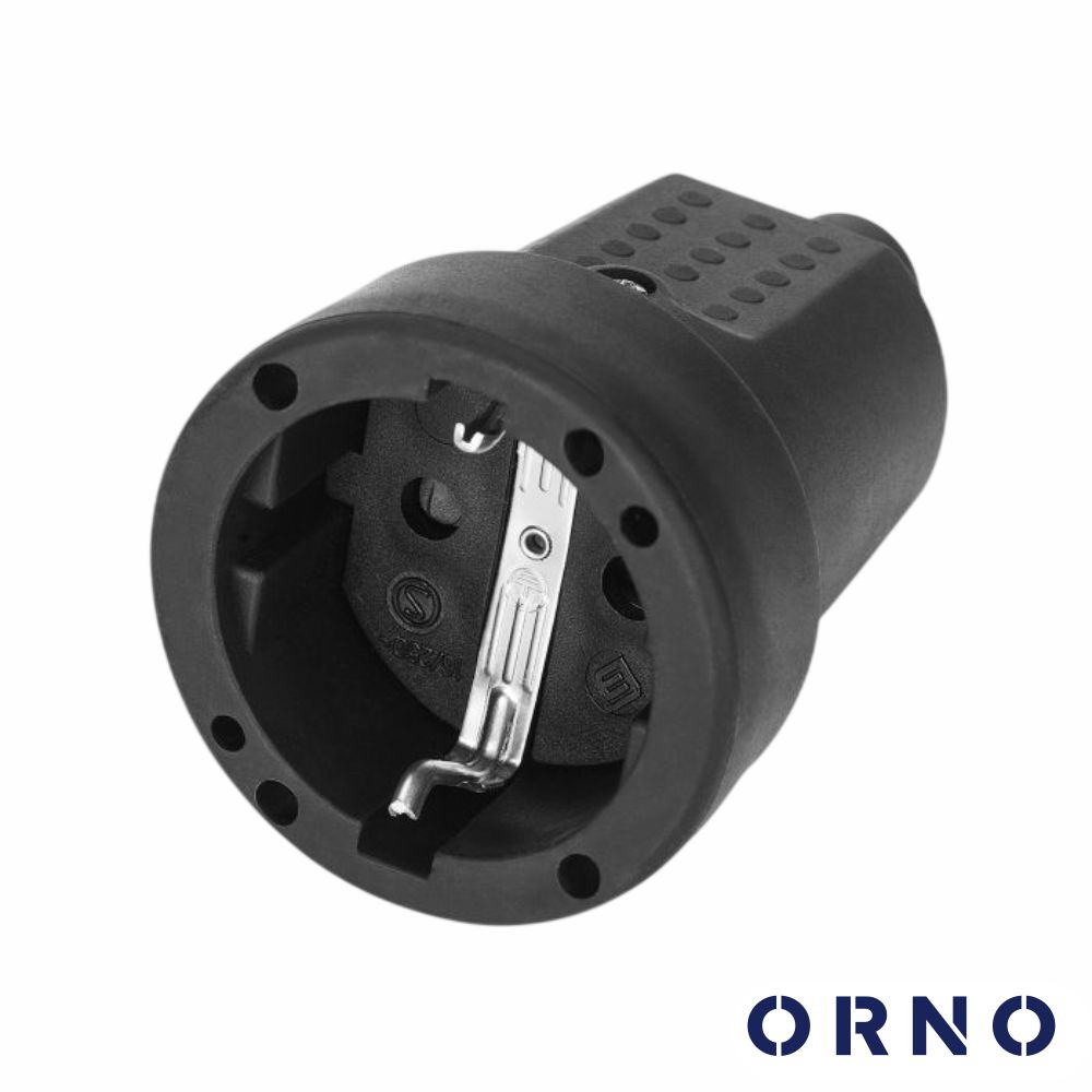 Ficha Schuko Fêmea 2P+E 230V ORNO