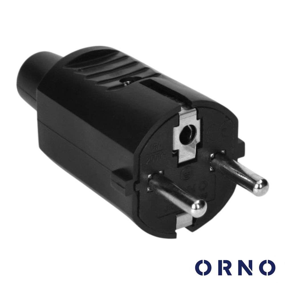 Ficha Schuko Macho 2P+E 230V ORNO