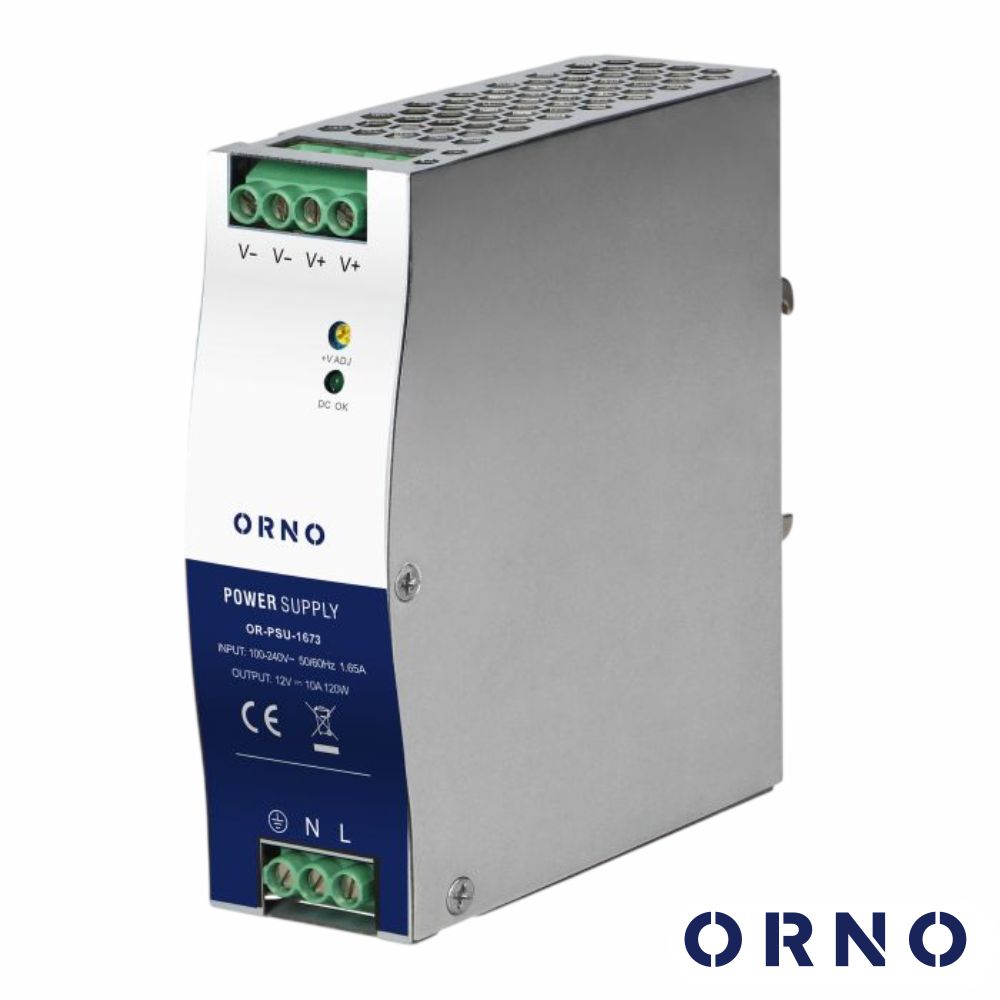 Fonte De Alimentação 12VDC 10A 120W DIN ORNO