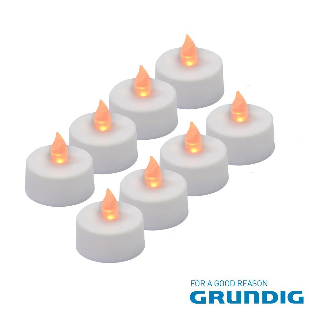 Conjunto de 8 Velas C/ LED GRUNDIG
