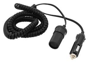 RDP0382 Extensão de ficha isqueiro macho-fêmea em espiral 1m - (3m total)