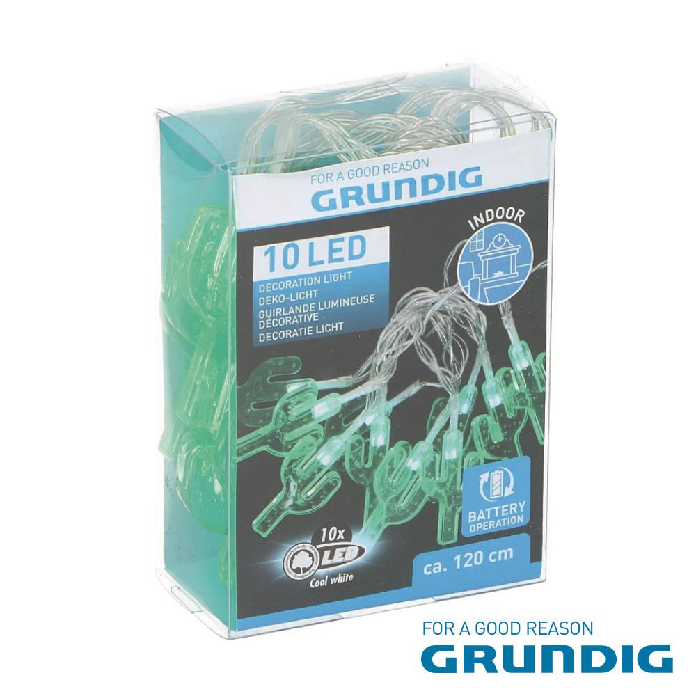 Luzes Decorativas Em Forma Cacto C/ 10 LED GRUNDIG