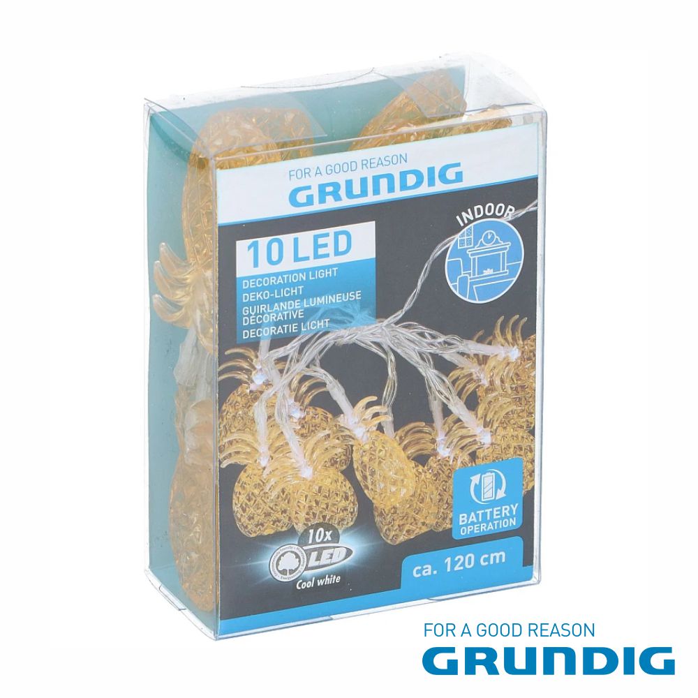 Luzes Decorativas Em Forma Ananás C/ 10 LED GRUNDIG