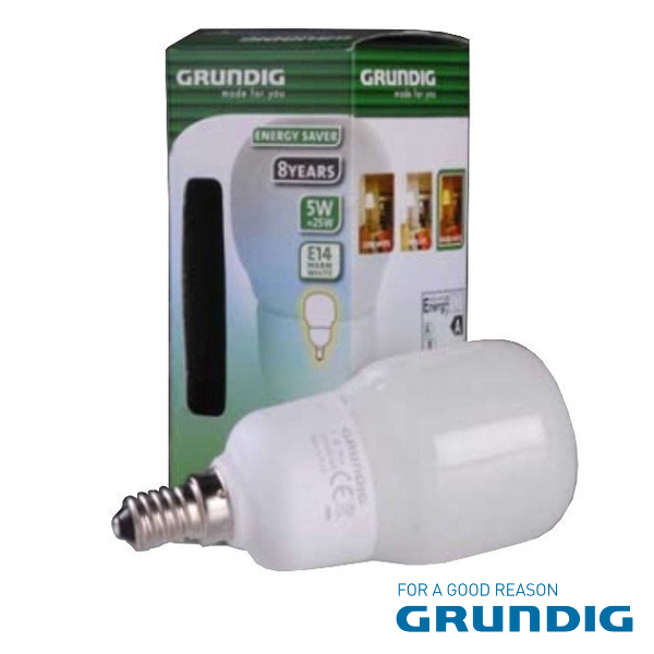 Lâmpada e14 5w=25w 230v eco 200lm 2700k grundig