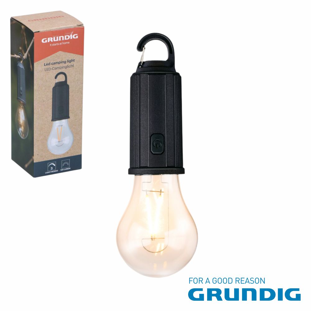 Candeeiro Portátil LED 120lm Para Campismo 3xAAA