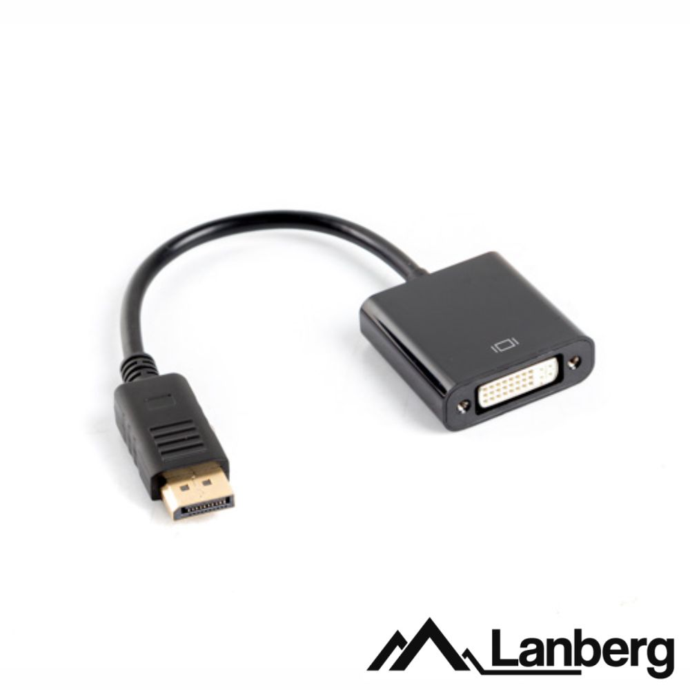 Cabo Adaptador Displayport Macho / DVI-D Fêmea 10cm LANBERG