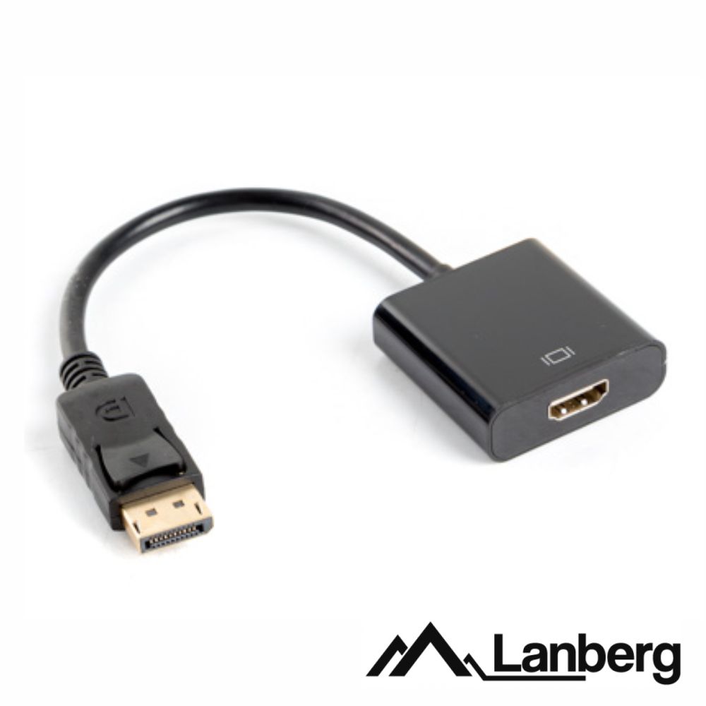 AD-0009-BK Adaptador displayport macho / Hdmi femea - Lanberg -
