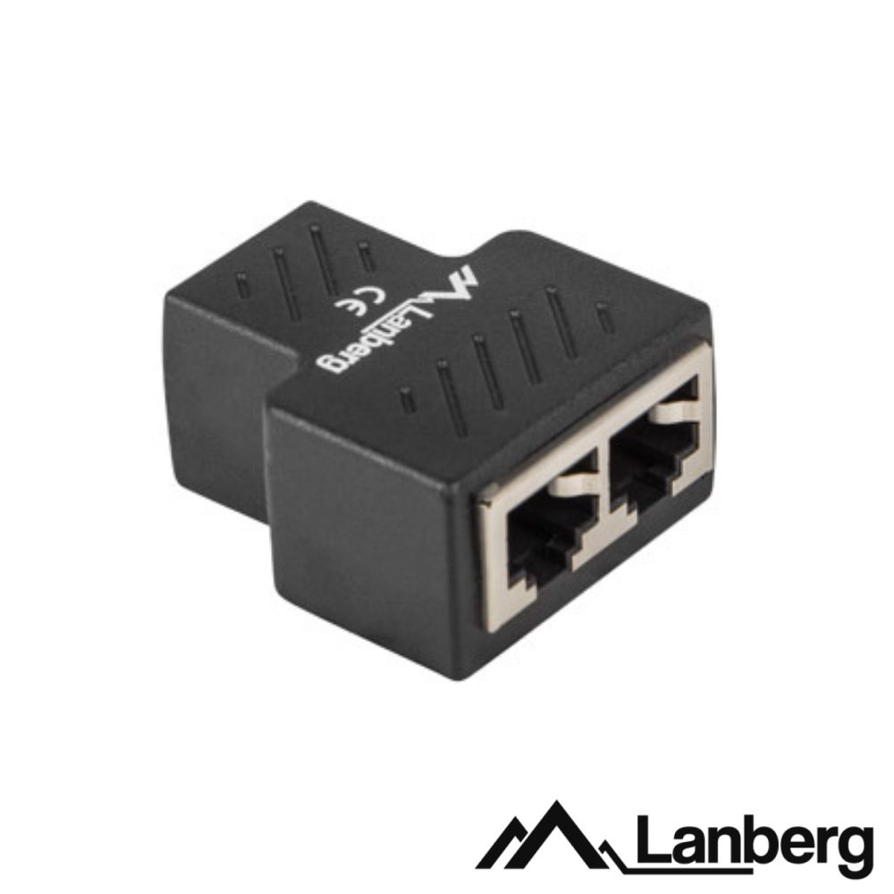 Ficha Adaptadora RJ45 Fêmea p/ 2 RJ45 Fêmea LANBERG