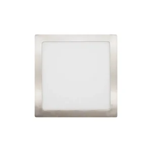 Painel LED 9w 4000k Quadrado Níquel