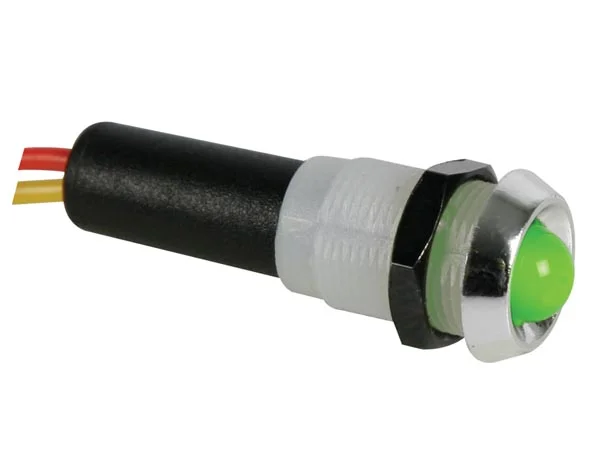 Lâmpada Led 12v Verde - Cromado