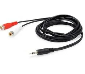 Equip 147093 Cabo de Áudio 250 M 2 X Rca 3.5mm Pr.