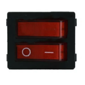 Interruptor Duplo I/O Vermelho