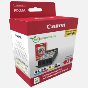 Pack Económico de Tinteiro Canon Cli-581xl