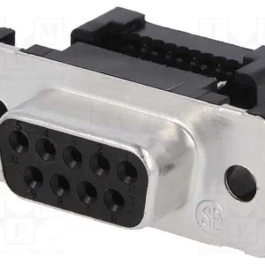 Ficha, Fio-Placa, Fêmea, Pin: 10, 2,54mm, Idc, Co.