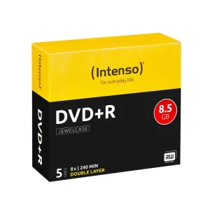 Intenso Dvd+R 8.5gb, Dl, 8x 8,5 Gb Dvd+R Dl 5 Uni.