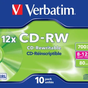 Verbatim Cd-Rw 8x-12x 700mb 80min Caixa Normal