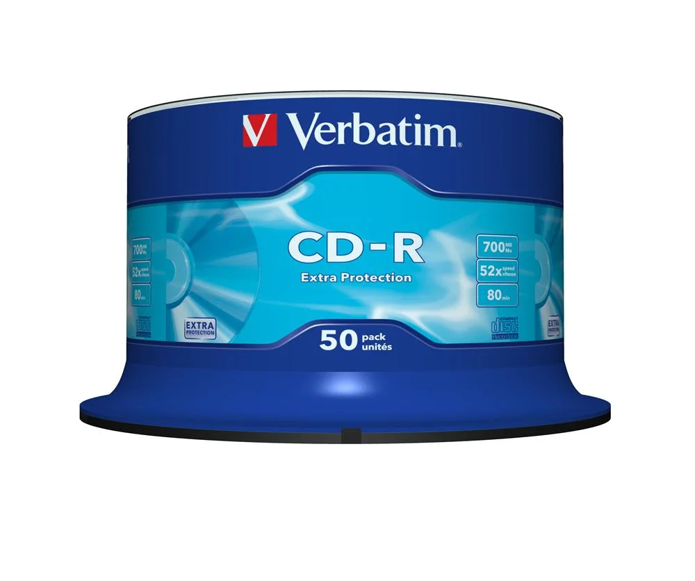 Verbatim Cd-R 80mn 52x Pack de 50