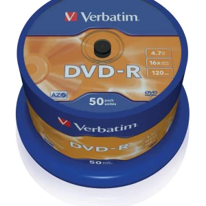 Verbatim Dvd-R 16x Matt Silver Surface Cake 50