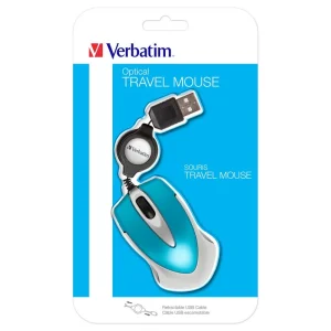Rato Ótico Verbatim Usb 1000 Dpi Azul