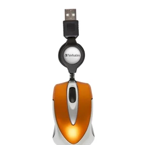Rato Mini Verbatim Usb - Laranja