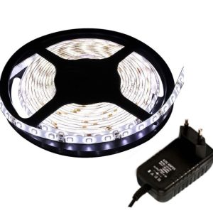 Pack Fita LED 2835 Branco 6400k+Alimentador