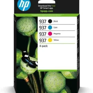 Hp Pacote de 4 Cartuchos de Tinta Original 937 Cmy
