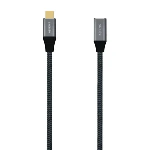 Cabo Usb-C Macho - Usb-C Fêmea Usb4 Gen 2x2 Cinze.