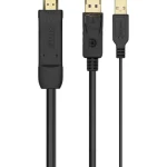 Cabo Conversor Hdmi Macho - Displayport / Usb-A M.