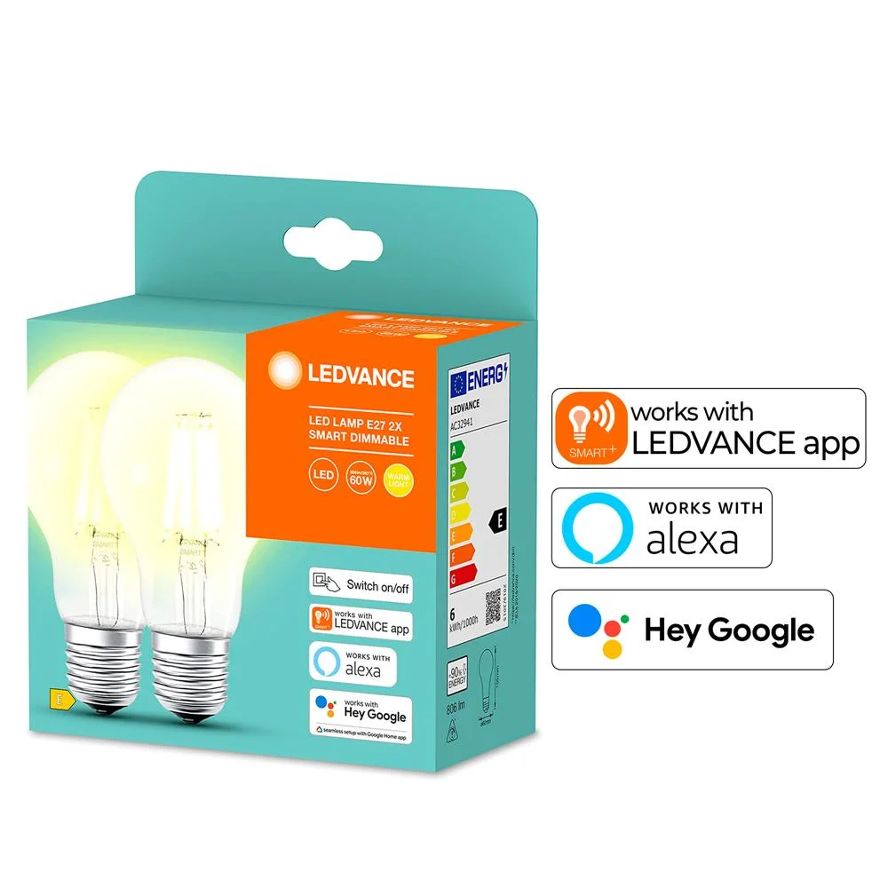 Lâmpada Smart+ Bt Cla60 6w/2700k E27 Branco Quente