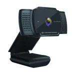 Webcam Amdis 02b 2k Super Usb 5mpx Fullhd Preta