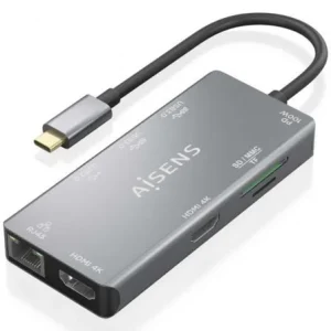 Docking Usb Tipo-C Aisens Asuc-9p018-Gr/ 2xhdmi/