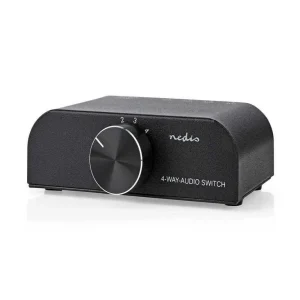 Nedis Aswi2424at Comutador de Áudio Antracite