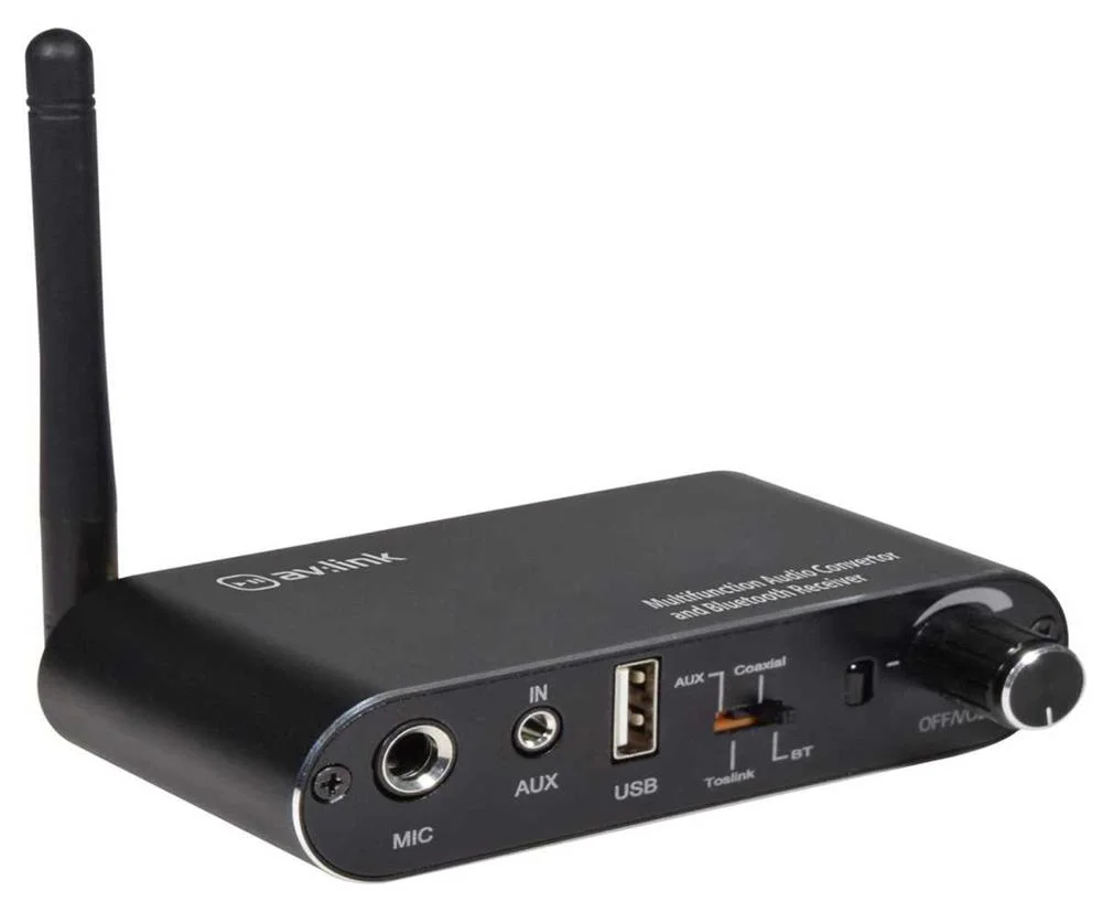 Conversor de Áudio Multifuncional e Receptor Bluetooth