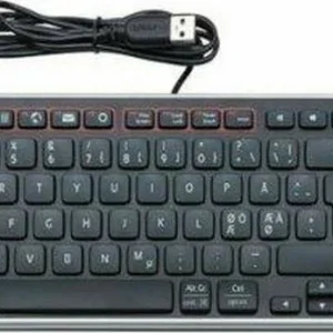 Contour Balance Teclado com Fio De-Layout Preto V.
